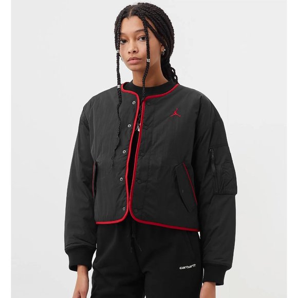 Nike Air Jordan Flight Cropped Bomber Reversible Jacket - Picture 8 of 11